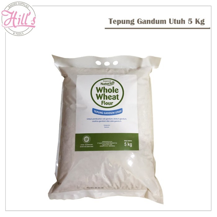 

ATMA Tepung Gandum Utuh 5 Kg - Bogasari Naturich whole wheat flour