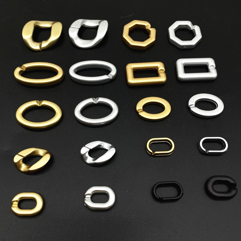 

20pcs/lot Gold Color Silver Black Acrylic Link Bead Chain Accessories for Jewelry Making Necklace DIY Bag Decoration