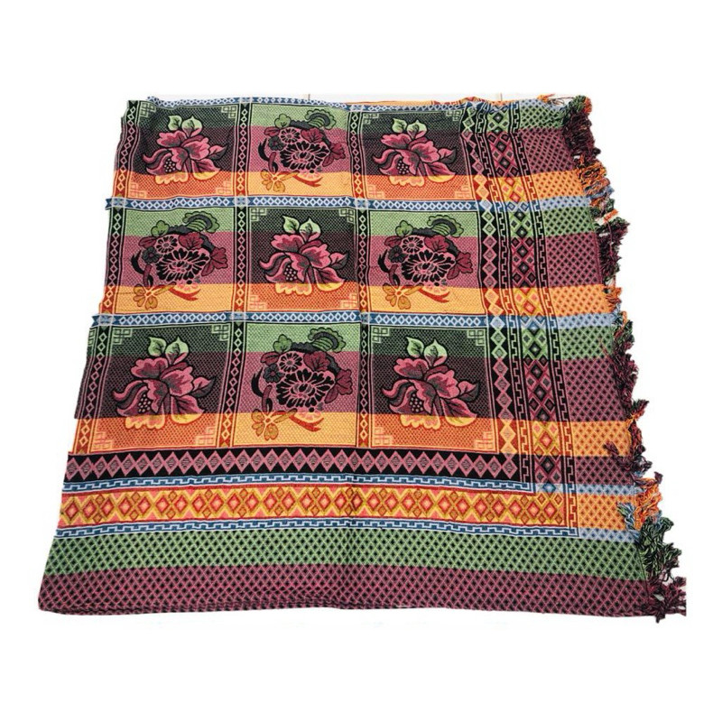 Karpet Hambal Tikar Rajut Tenun Motif pelangi uk 170x220 cm Turkey Tebal