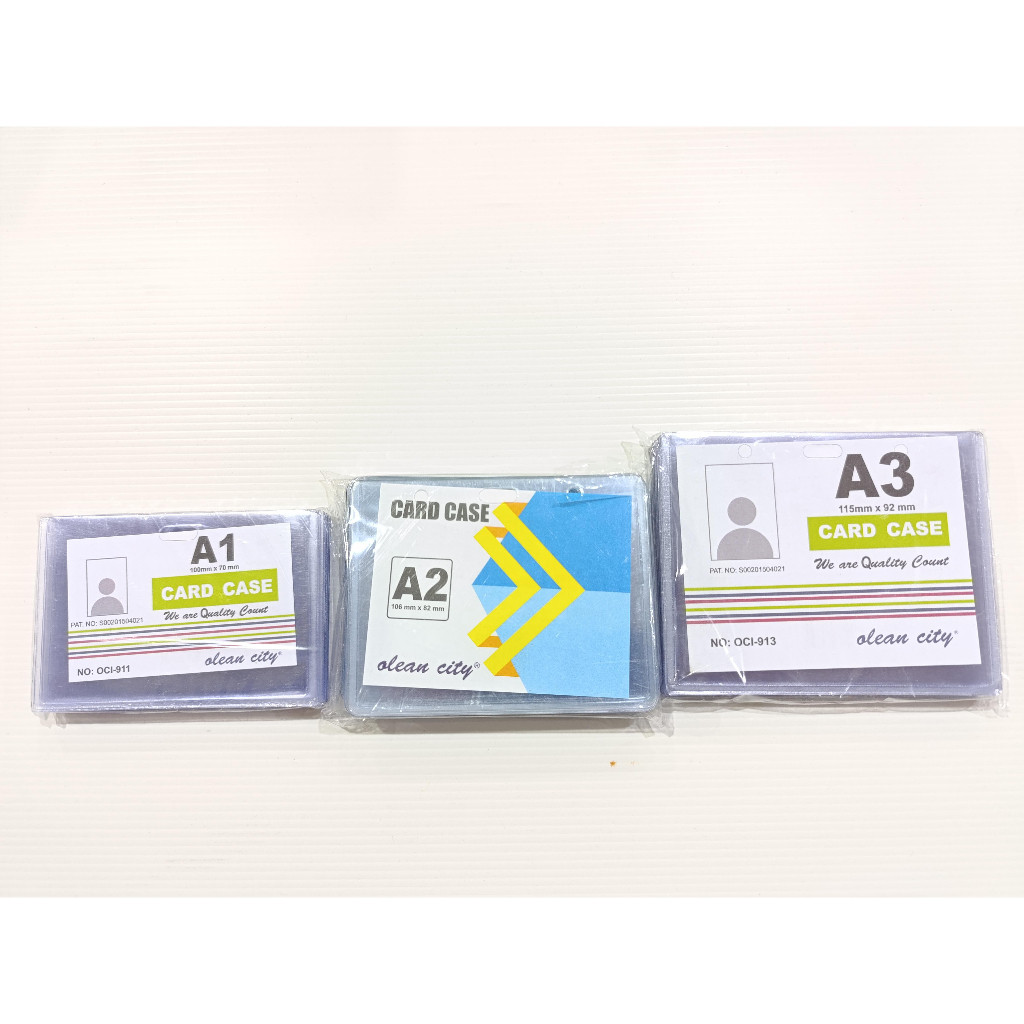 

Pop 1 - ID Card Case A1 - A2 - A3 Pop 1 Oci / PACK Isi 20 PCS - Name Bag Landscape Pop 1