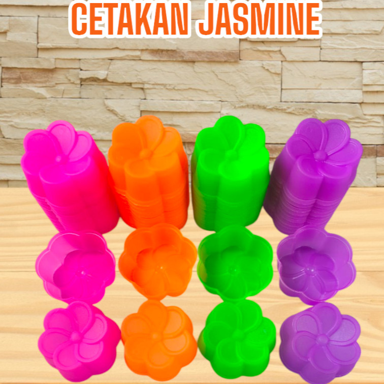 Cetakan Kue Jasmine Besar Plastik /Cetakan Bunga Melati/Cetakan Kue Bolu Kukus Putu Ayu Puding Agar 