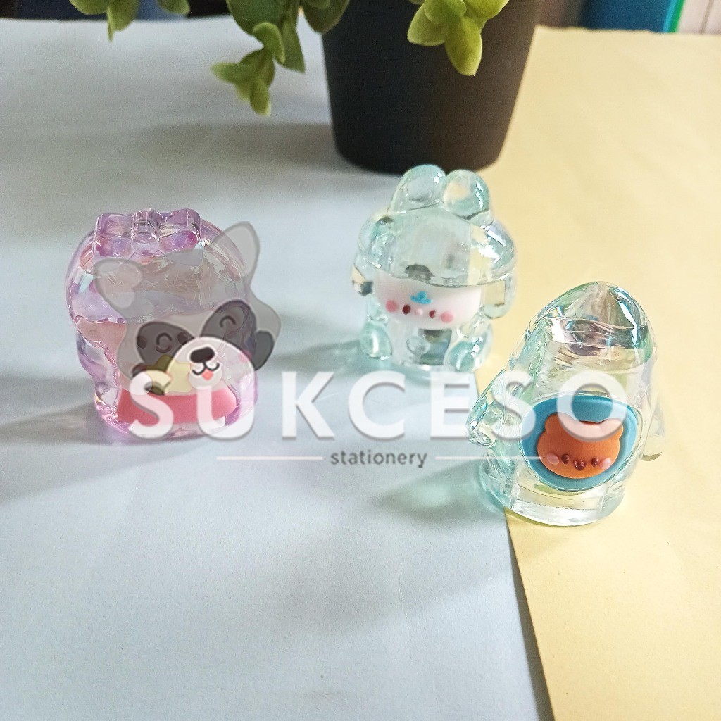 

Fancy Rautan 1 Lubang Hologram Pencil Sharpener Crystal / Pengserut Kristal Lucu
