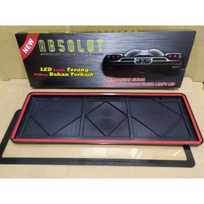 Dudukan Tatakan Plat Nomor Mobil ABSOLUTE Mika NON LED