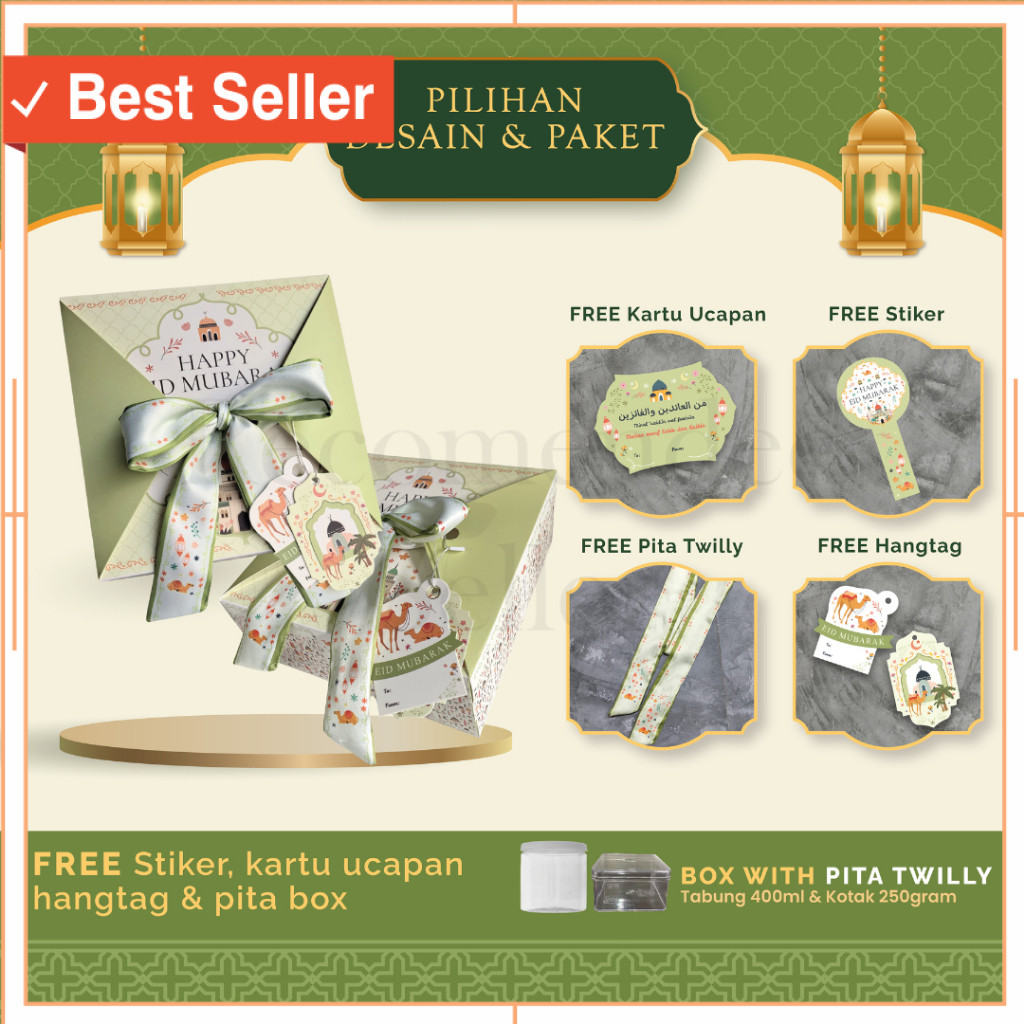 

Hampers unik Romantis Wisuda Anniversary Pacar Pasangan / Gable box HASYA kotak hampers lebaran idul fitri model PITA TWILLY toples tabung/kotak/hardtop 911 ukuran (20x20x8cm) muat toples TABUNG (400ml : 4 toples) atau toples KOTAK HARDTOP 119 (250gr : 4