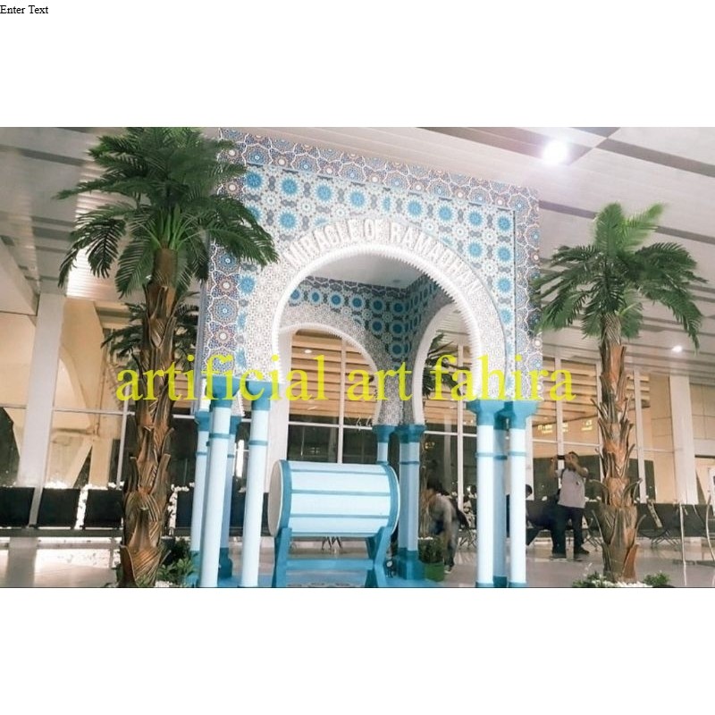 pohon palem/pohon kurma Event bunga plastik dekorasi pohon plastik/bunga hias kurma/pohon kurma maro