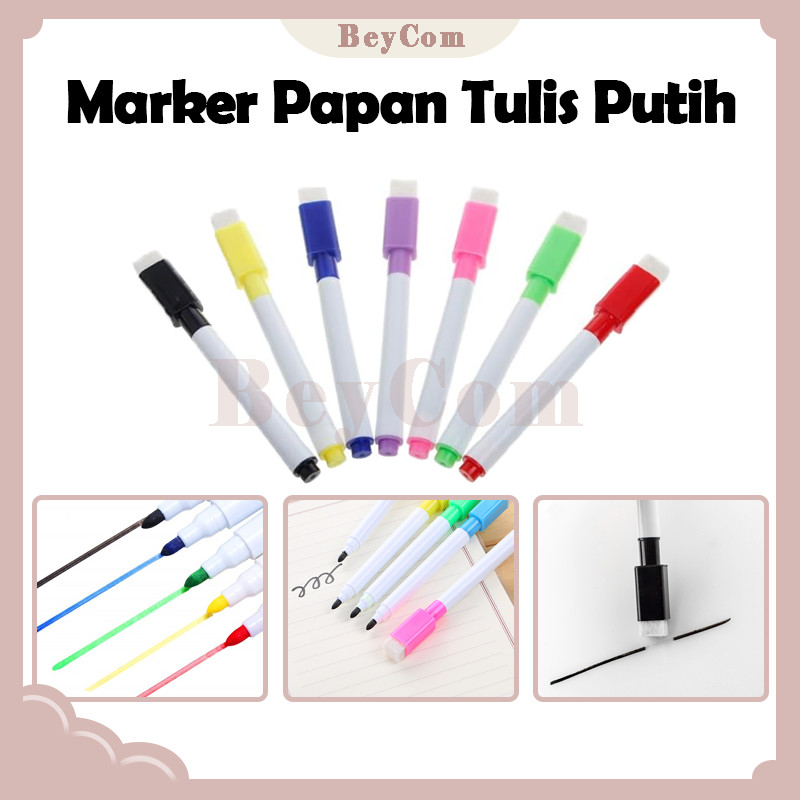 

Spidol Warna Whiteboard Dengan Penghapus / Spidol Whiteboard / Spidol Wipe Clean / Spidol Mini Dengan Penghapus