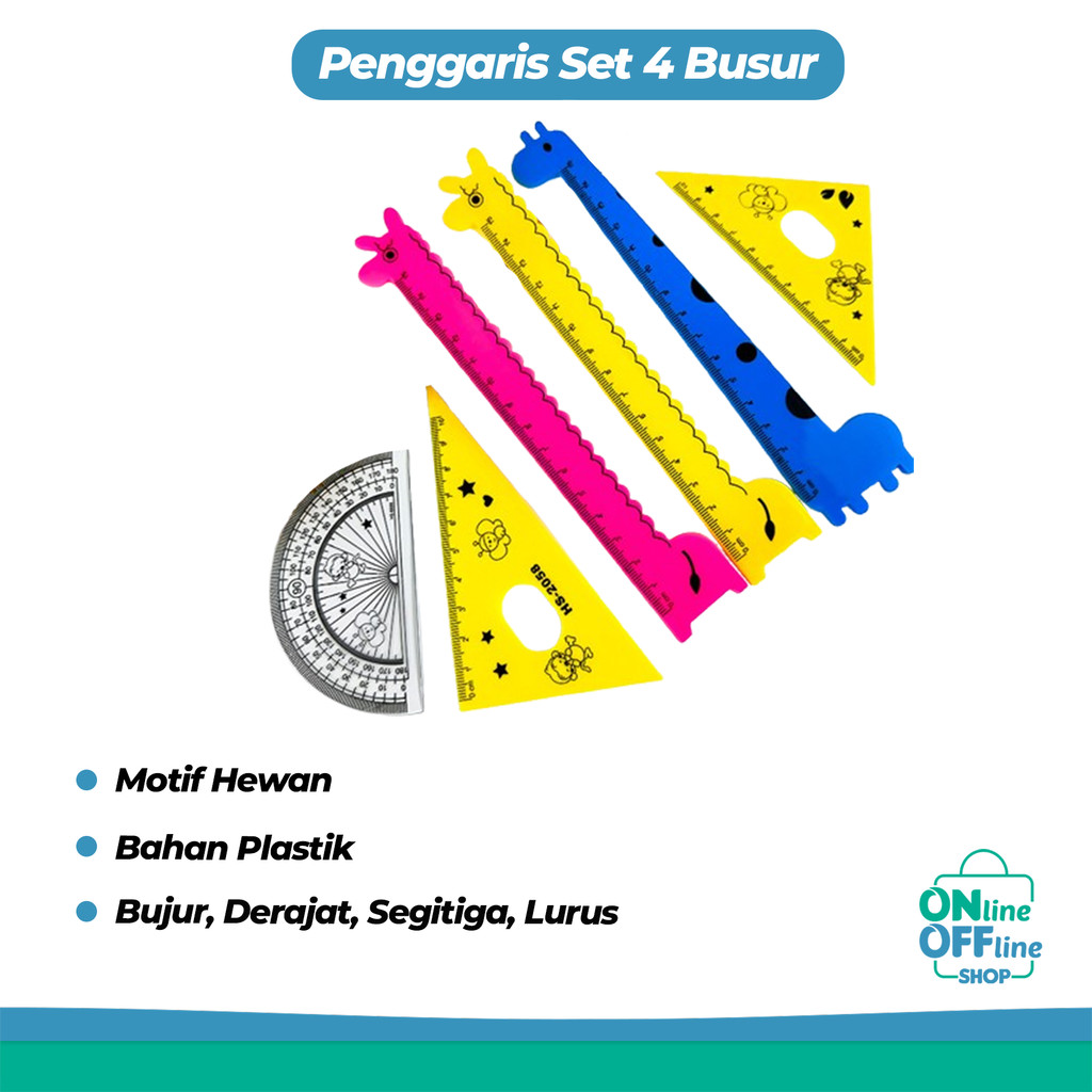 

Penggaris Praktis 1 Set 4 Busur Derajat Penggaris Segitiga Anak Sekolah 1135