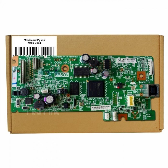 Mainboard M100 Bekas Printer Epson Logic Board M100 Used Cabutan Like New 100%
