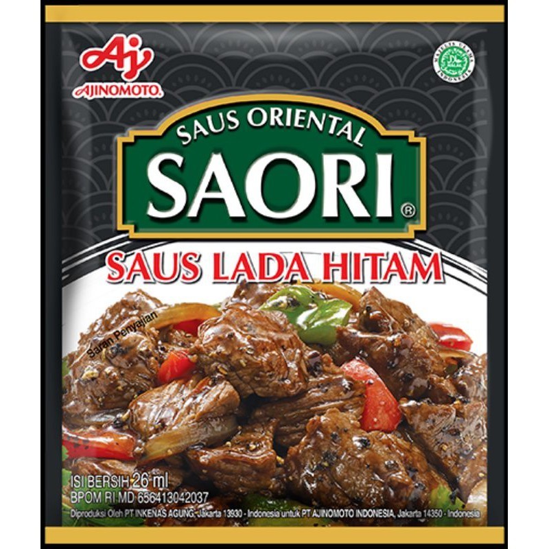 

Ajinomoto Saus Lada Hitam Saori 26ml