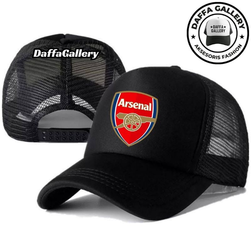 Daffaa Gallery Topi Trucker ARSENAL - Topi Distro ARSENAL Logo - Topi ARSENAL Premium - Topi Pria De