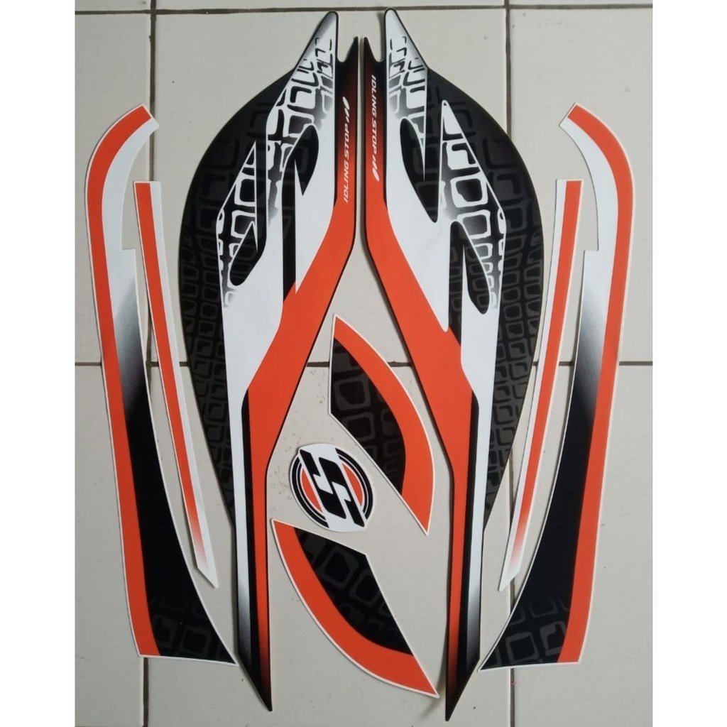 stiker striping ori motor honda scoopy sporty 2019 2020