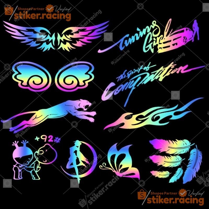 STIKER HOLOGRAM MOBIL STIKER MOBIL KEREN