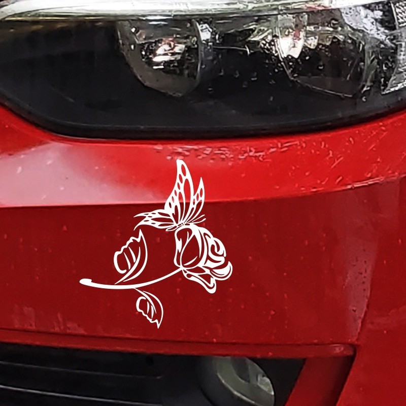 Stiker Mobil Bunga Stiker Mobil Bunga Kupu Kupu Stiker Kaca Mobil