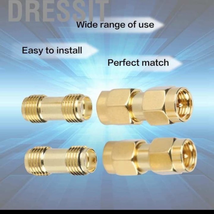 Konektor 4pcs SMA to SMA SMA female to SMA female to male to male