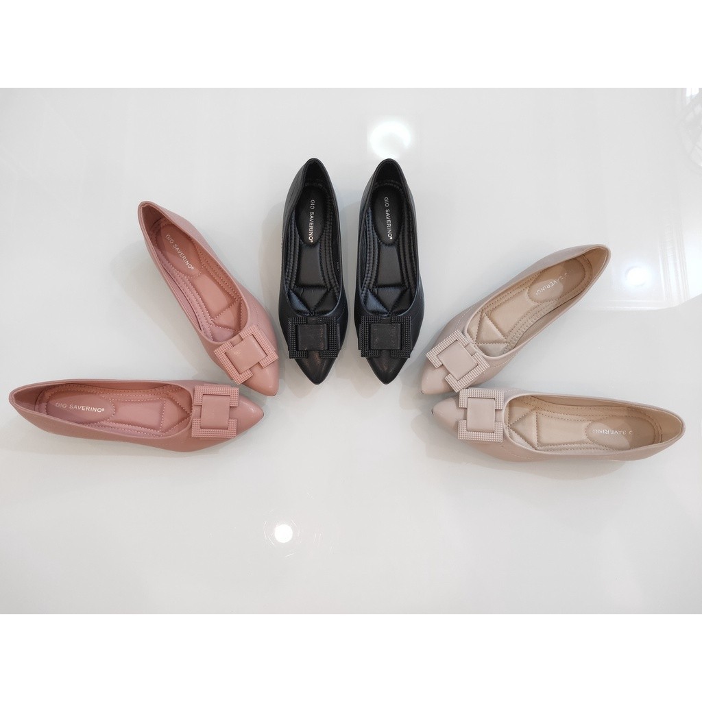 Gio Saverino JKT Gio Saverino Flat Shoes Sepatu Flat Wanita Mewah Abby