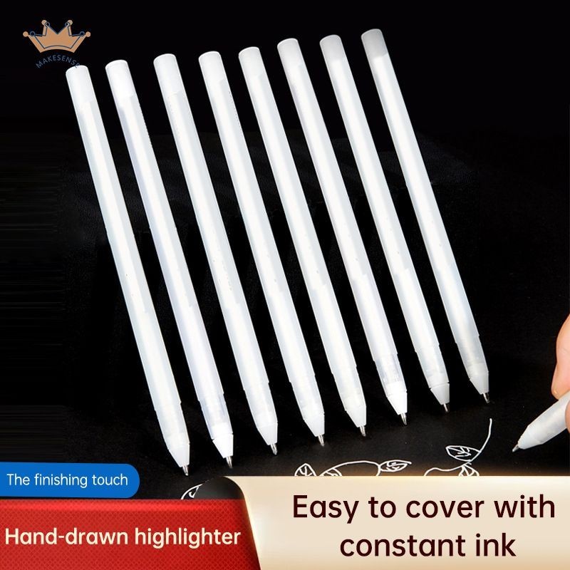 

Lukisan Sorot Pena Pena Gel Sketsa Putih Pena Gambar Garis Pengeringan Cepat Pena Berwarna-warni MK