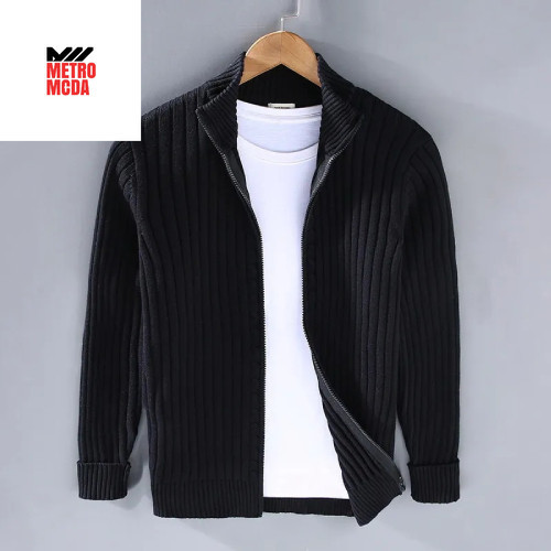 Putsel Cozy Jaket Rajut Pria Bahan Tebal dan Keren