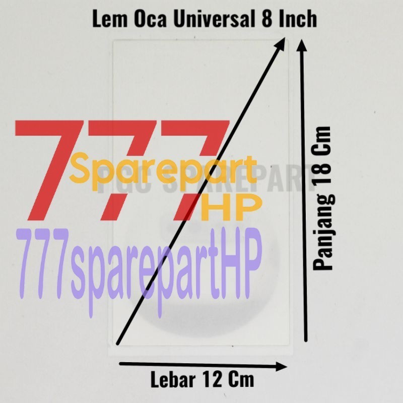 

Universal Lem OCA 8 inch - Adhesive Perekat Occa Kering Dry Glue 8inch - 777sparepartHP