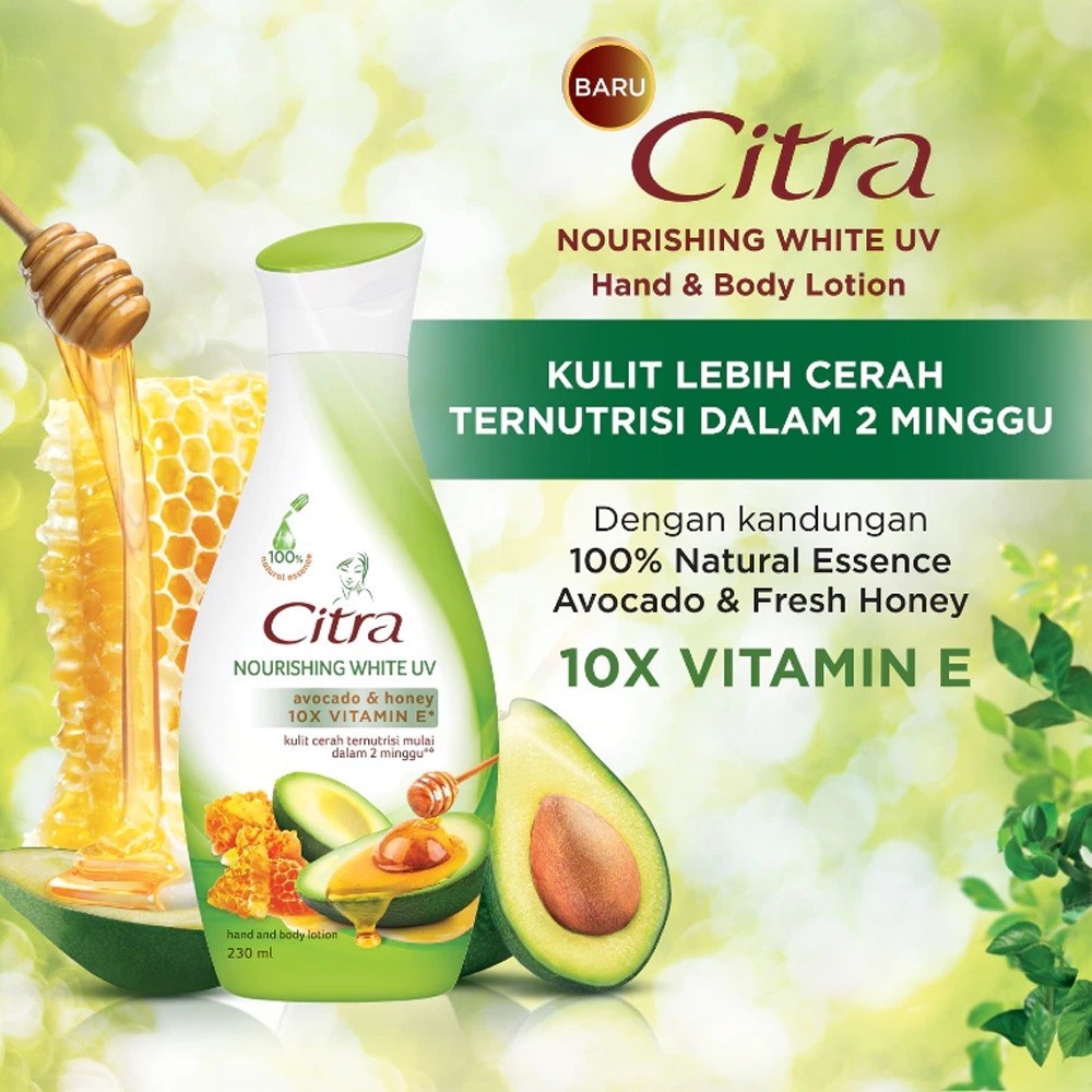 Ratu  CITRA Hand & Body Lotion 60ml | 120ml | 210ml | Pearly Glow UV | Bengkoang Natural Glow UV | S
