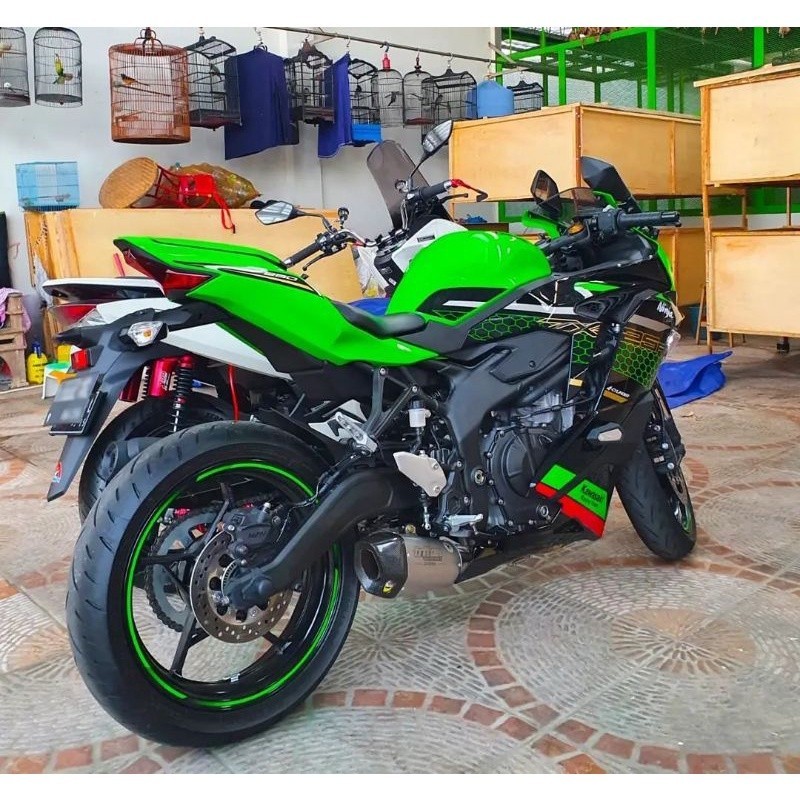 Knalpot Zx25r Fullsystem Knalpot Racing Ninja Zx25r Original Triton Type Neuro Shrot Ngebas Adem