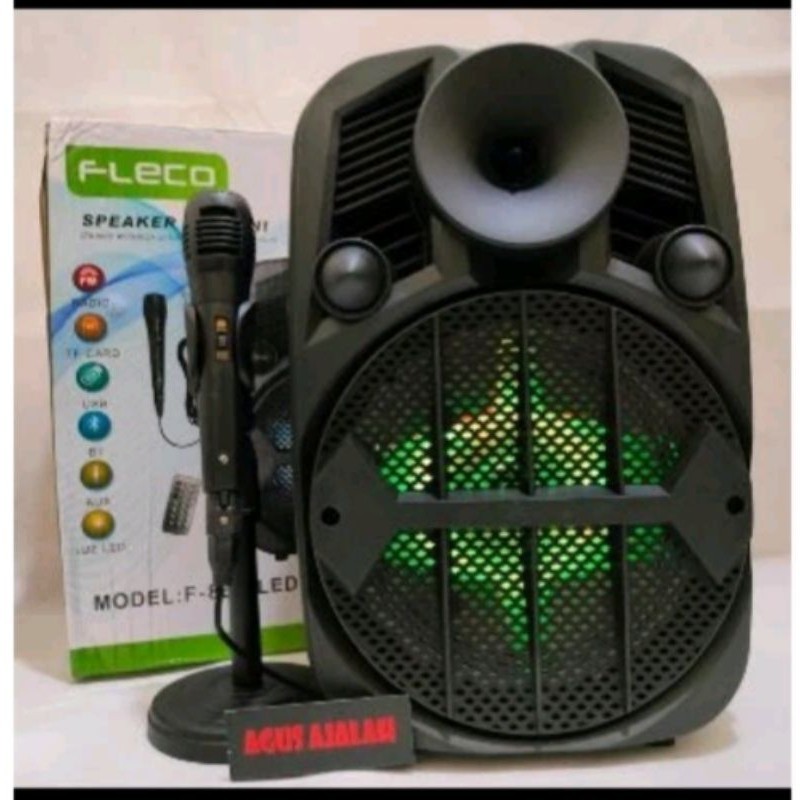 Ok gass COD-NEWW- SPEAKER BLUETOOTH KARAOKE FLECO F-8955C/D MIC WIRELES FL-955C/D F-8606led/ F-8608l