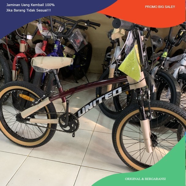 PROMO FLASH SALE Sepeda BMX 20 United Dbased 7 Tahun Sampai Dewasa