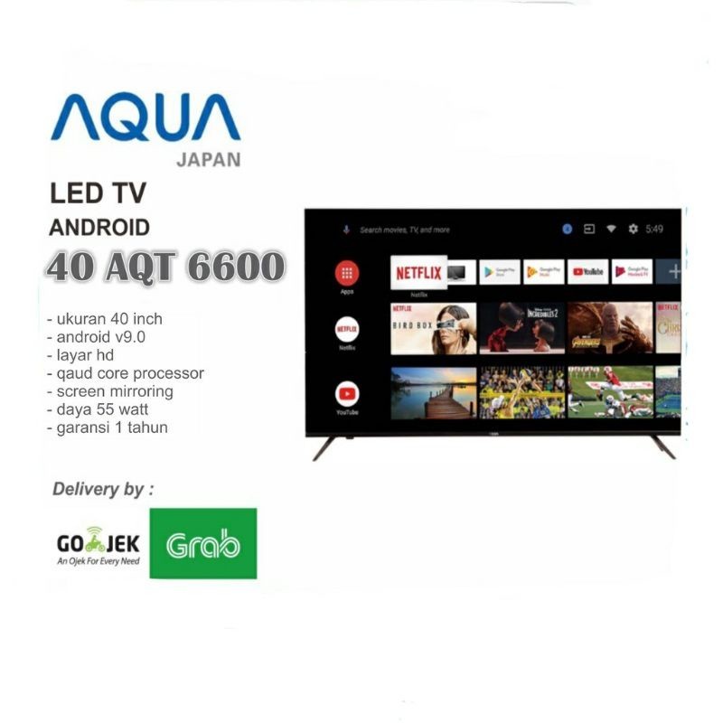 FROMO_SALE_SPESIAL AQUA LED TV ANDROID 40Inch  40AQT6600