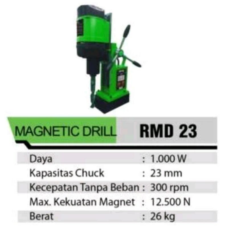 Mesin Bor Magnet Ryu 23 mm