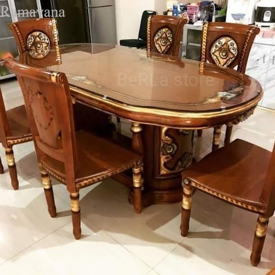 

meja makan Salina/kursi makan/meja makan ukir kayu jati murah
