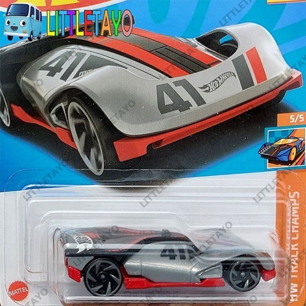 HOTWHEELS ROLLIN SOLO 2023 SILVER - TRACK STARS RACE FORMULA F1 SPORT - 2023 Silver -OSC25