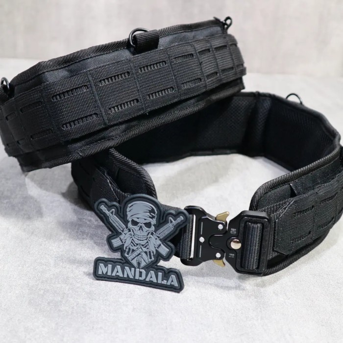 Warbelt Lasercut / kopel Tactical Lasercut hitam / Kopel Lasercut