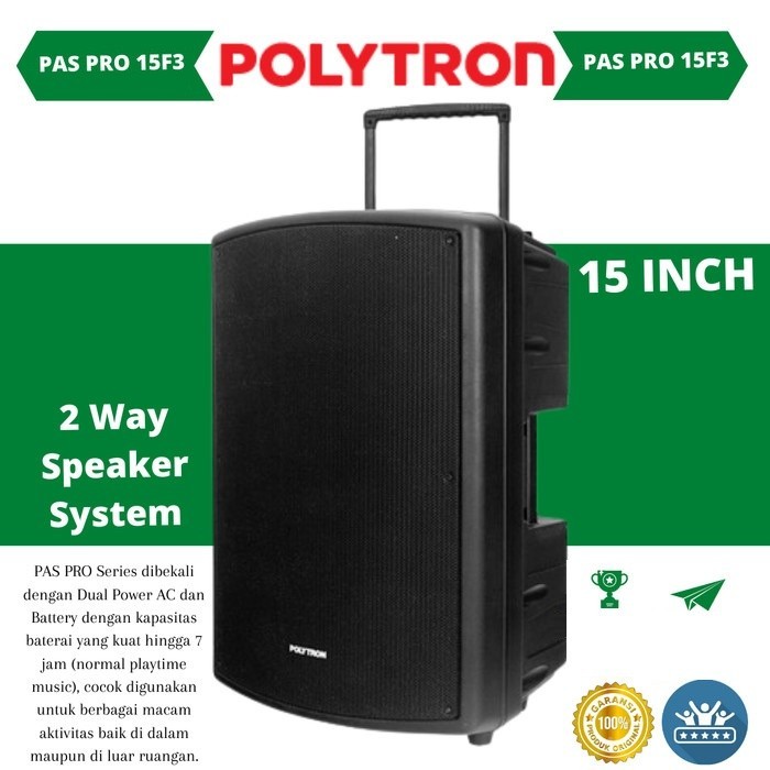 POLYTRON - BLUETOOTH ACTIVE SPEAKER PAS PRO 15F3