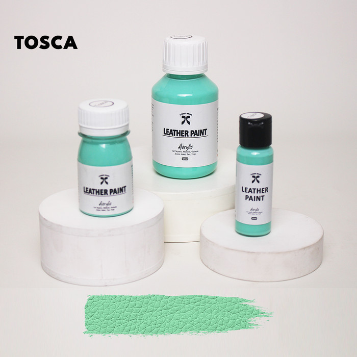 CAT KAIN/ CAT SEPATU/ CAT SEPATU Leather dan Pabric Paint Waterbase Cat Kain 30ml - Tosca