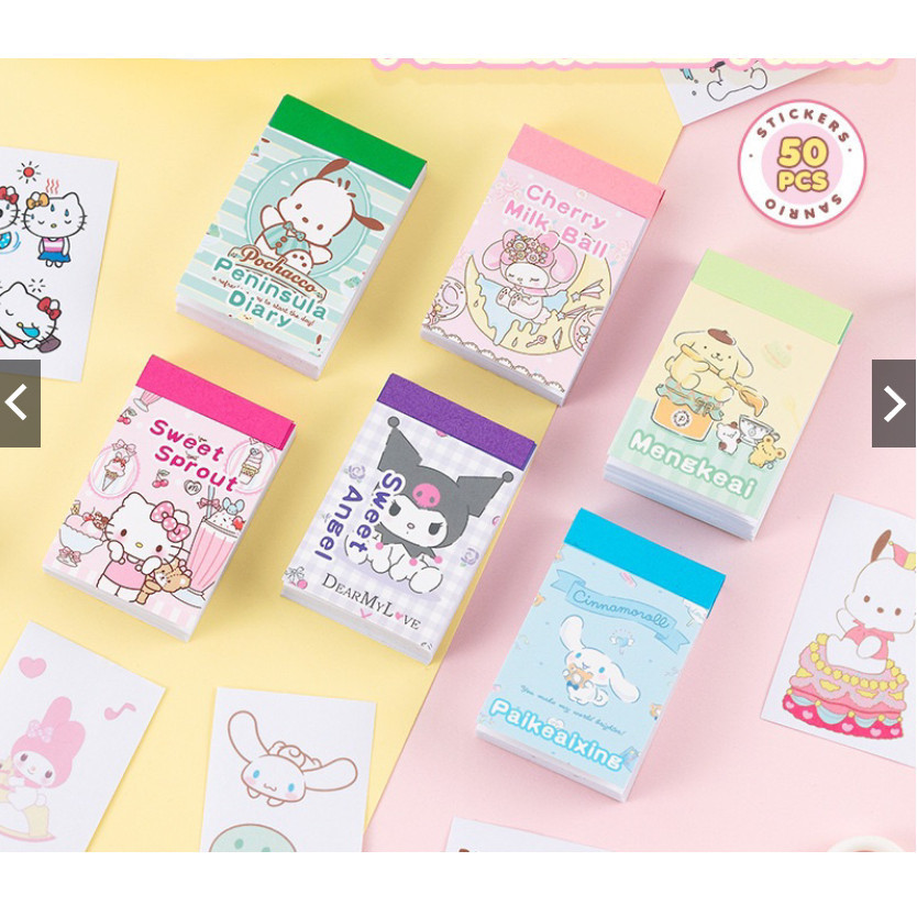 

Stiker mini sanrio tumblr hp laptop karakter sanrio 50 lembar karakter