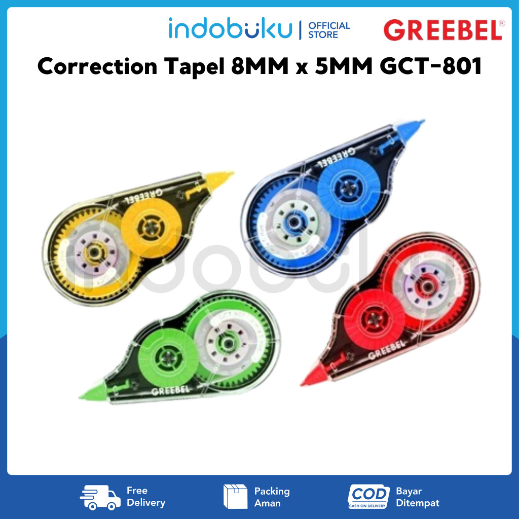 

Correction Tape Greebel 8MM x 5MM GCT-801
