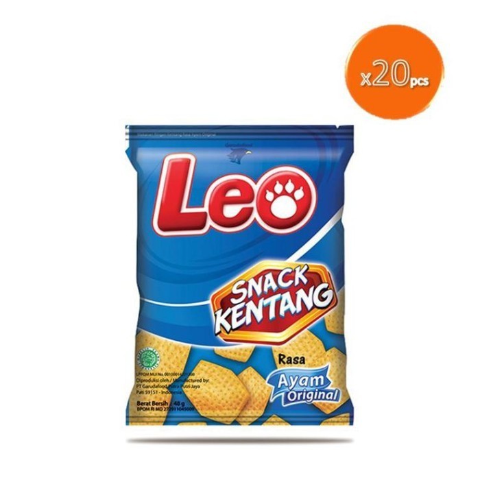 

Terbaru Leo Kripik Kentang Ayam Original 10 gr x 20 MURAH