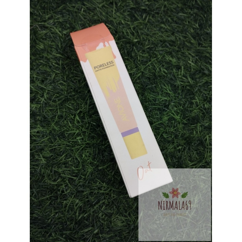 Avione x Sonia Basil Poreless Perfect Matte Foundation 18ml/alas bedak avione tahan lama/bedak cair/