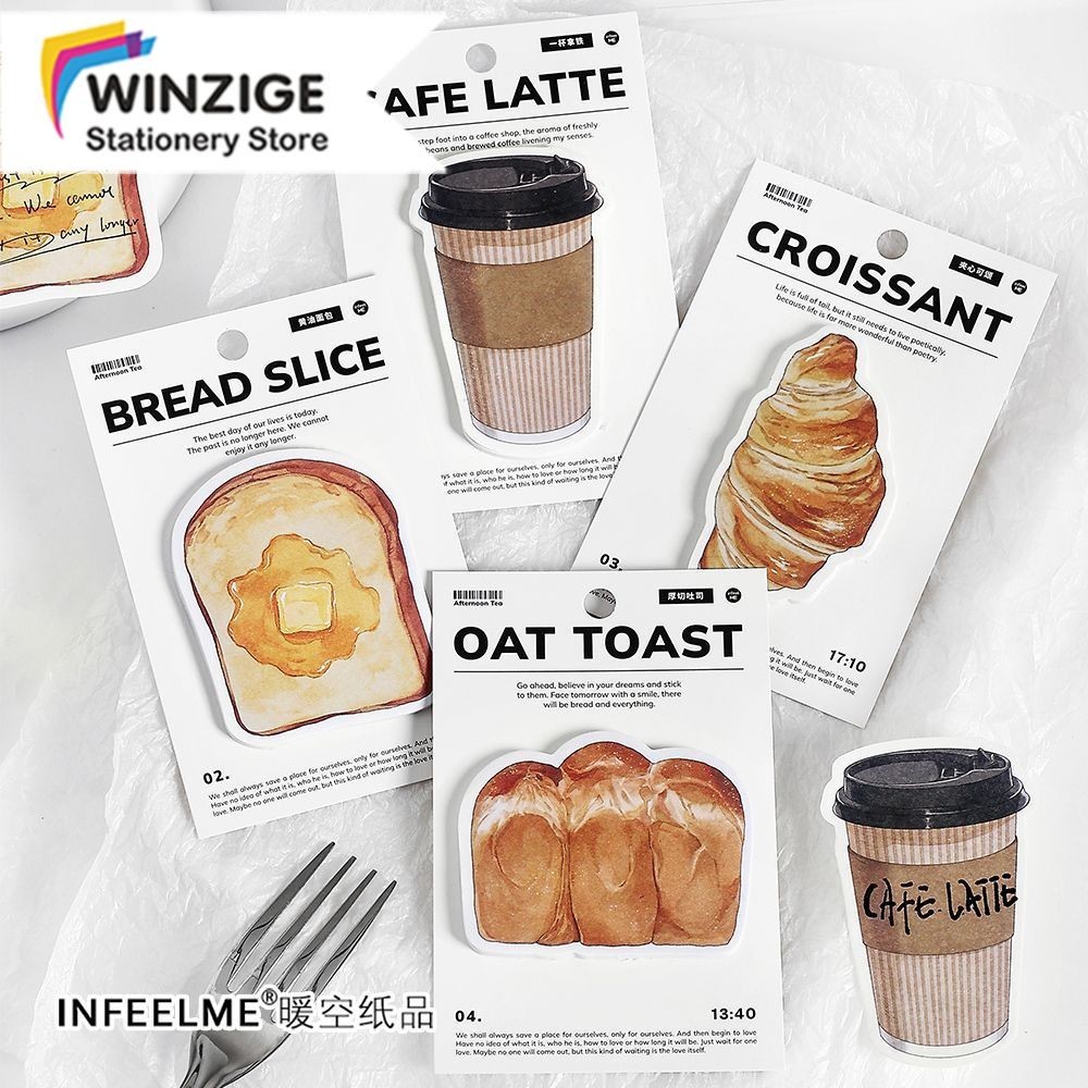 

Winzige Sticky Notes Lucu 30 Lembar Kopi Roti Lucu Kertas Sticky Memo Alat Tulis Aesthetic Untuk Kantor Sekolah Memo And Sticky Note