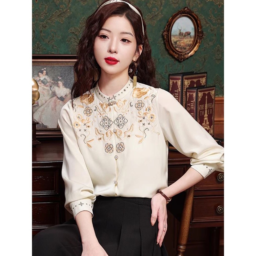 Women's new Chinese style China-Chic style improved hanfu chiffon top