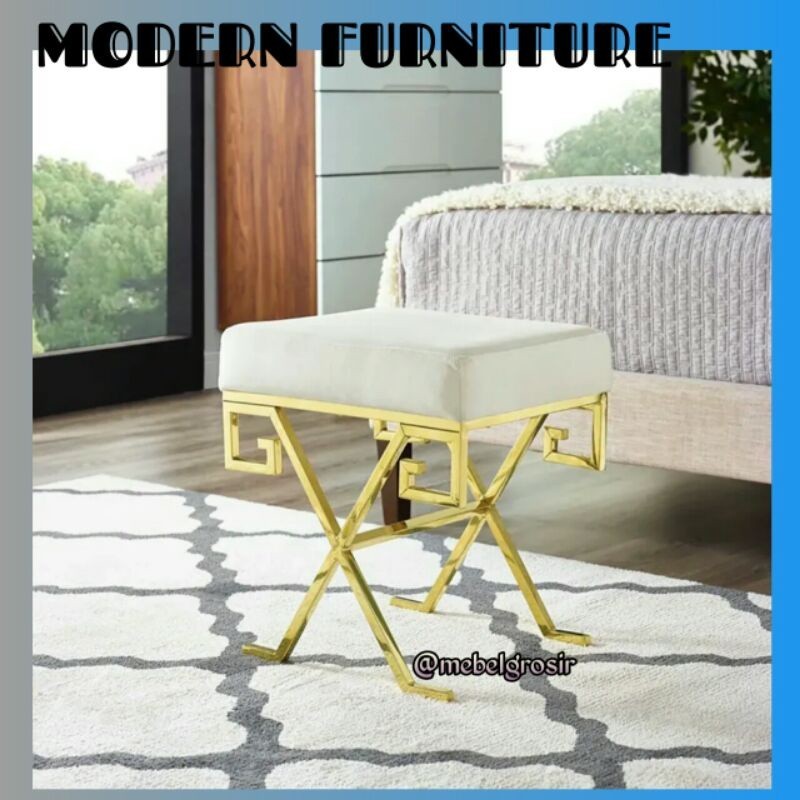 Audrey - Kursi Stool Sofa Kecil Sofa Pendek Sofa Minimalis Kursi Modern Kursi Pendek Minimalis Bangk