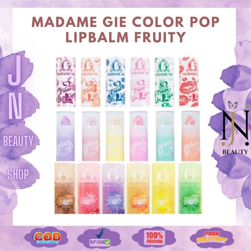 MADAME GIE COLOR POP LIPBALM FRUITY