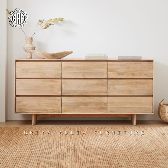 CABINET DRAWER KAYU JATI MINIMALIS - BUFFET DRAWER JATI - BUFET LACI