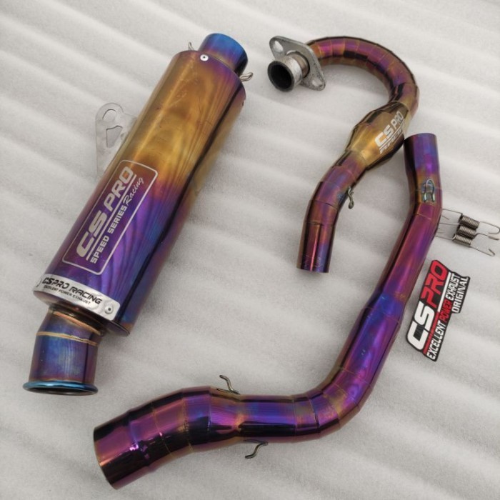 Kenalpot Racing Exhaust Original CS PRO Stainless CRF 150 KLX 150 - KLX 150 CS PRO