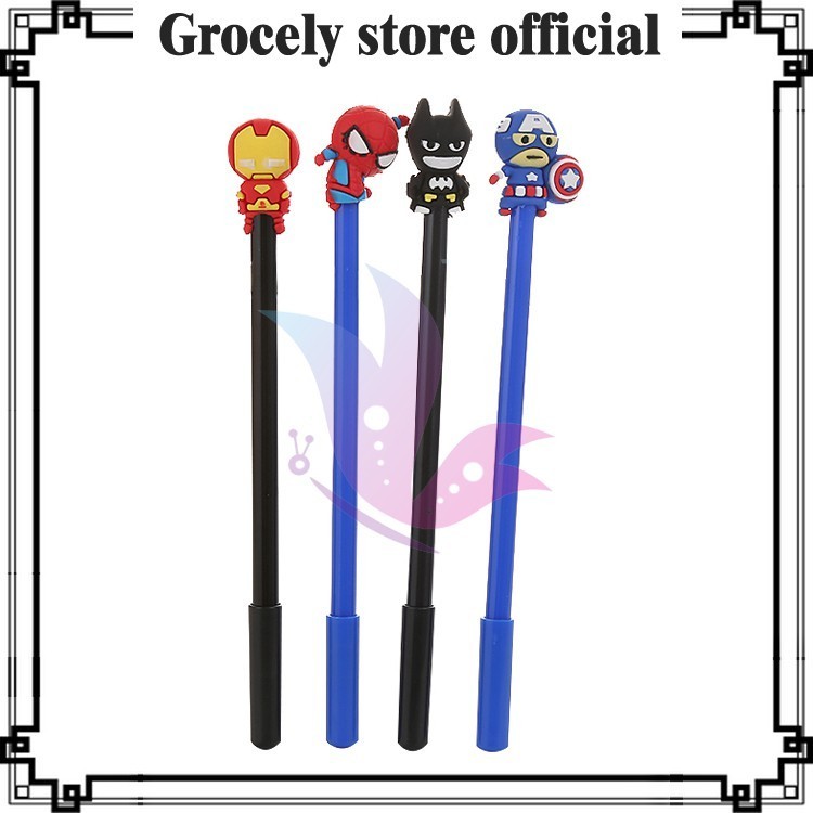 

PULPEN GEL MOTIF KARAKTER SUPERHERO LUCU IMUT / BOLPEN GEL KARAKTER PP124 Terlaris