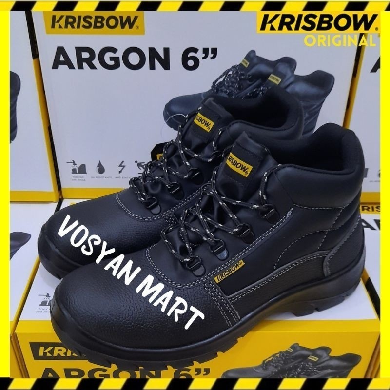PROMO Sepatu Safety Krisbow ARGON 6" || Safety Shoes Krisbow ARGON 6" || Krisbow Safety Shoes ARGON 6"