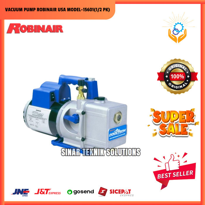 VACUUM PUMP ROBINAIR USA MODEL-15601(1/2 PK)