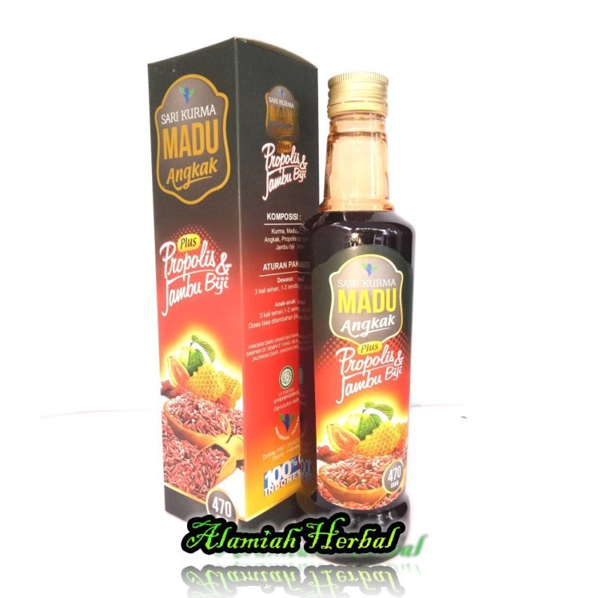 

Sari Kurma Madu Angkak Plus Propolis Jambu Biji Mangkuraja