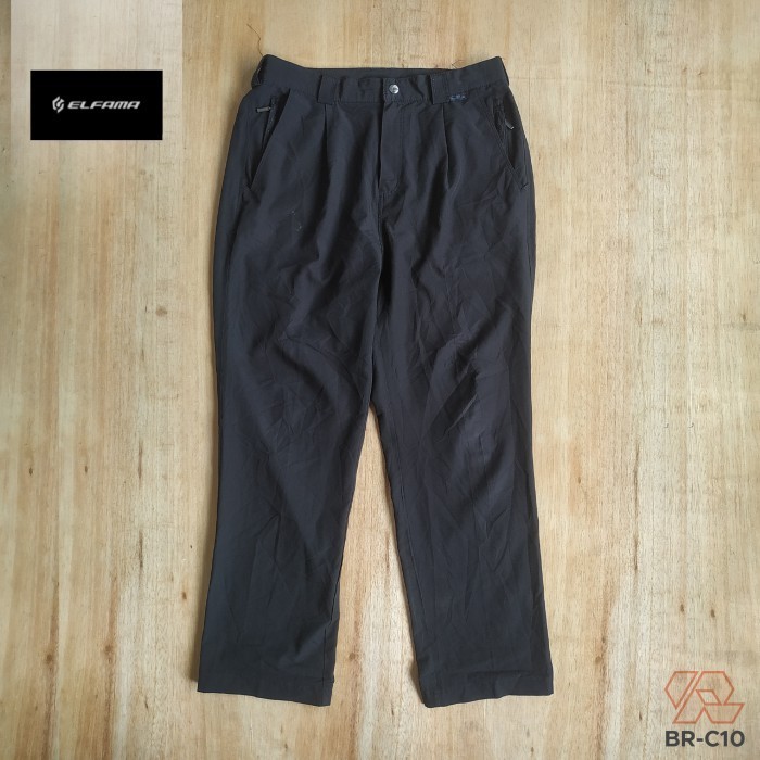 celana gunung outdoor pria Elfama warna hitam size 32
