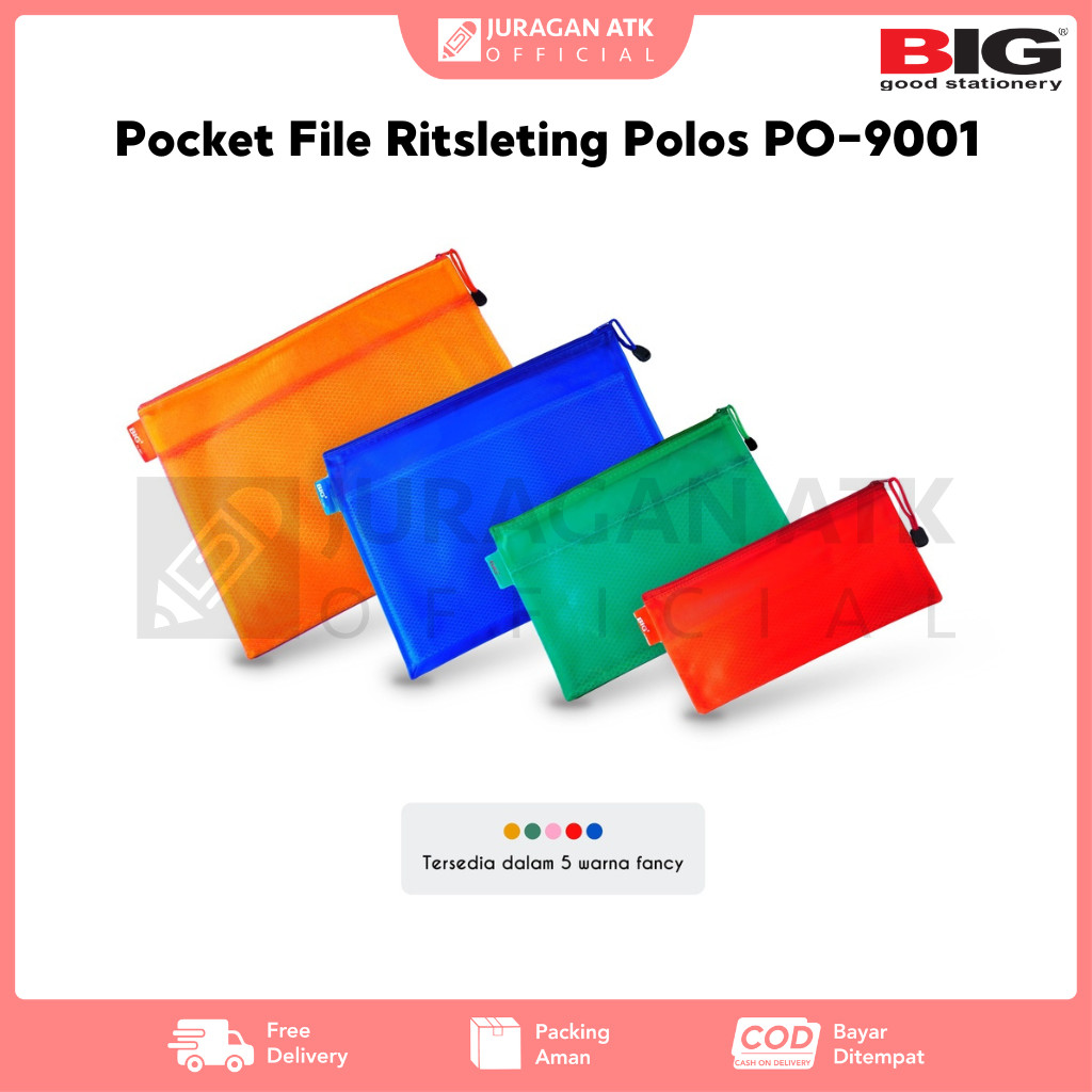 

Pocket File BIG PO-9001 File Folder Ritsleting Polos PO-9001