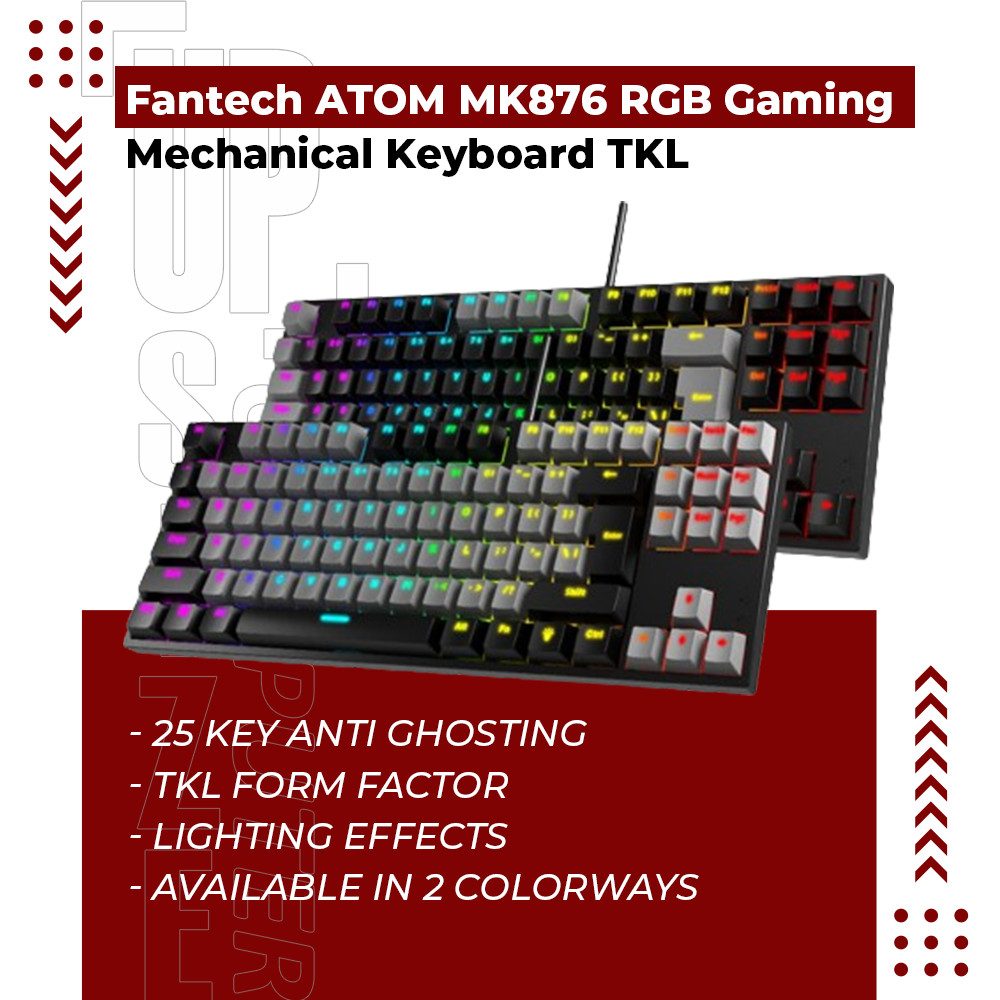 Fantech ATOM MK876 RGB Gaming Mechanical Keyboard TKL